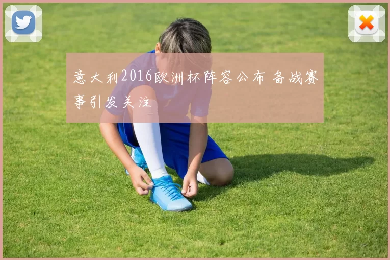 意大利2016欧洲杯阵容公布 备战赛事引发关注